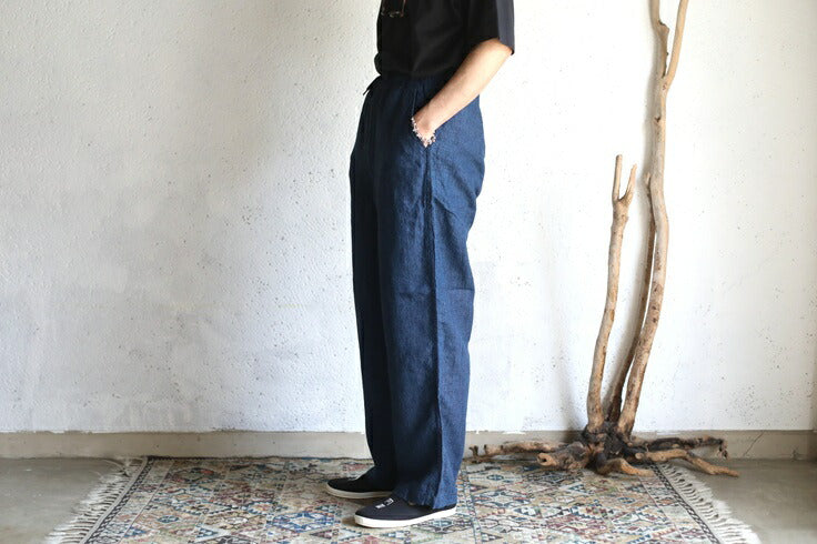 orSlow WIDE FIT NEW YORKER Indigo Check