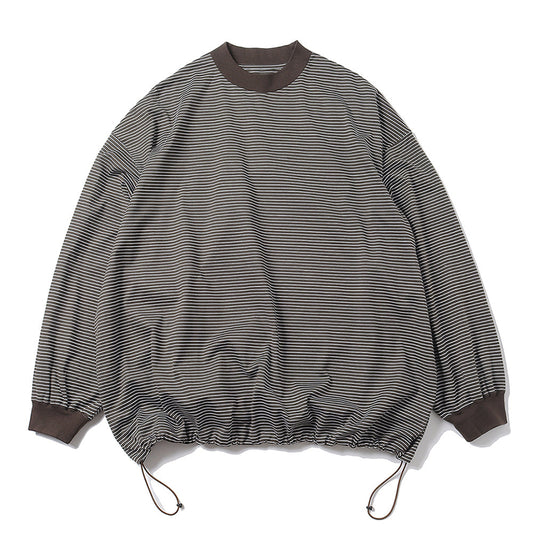 is-ness BALLOON LONG T SHIRT Border
