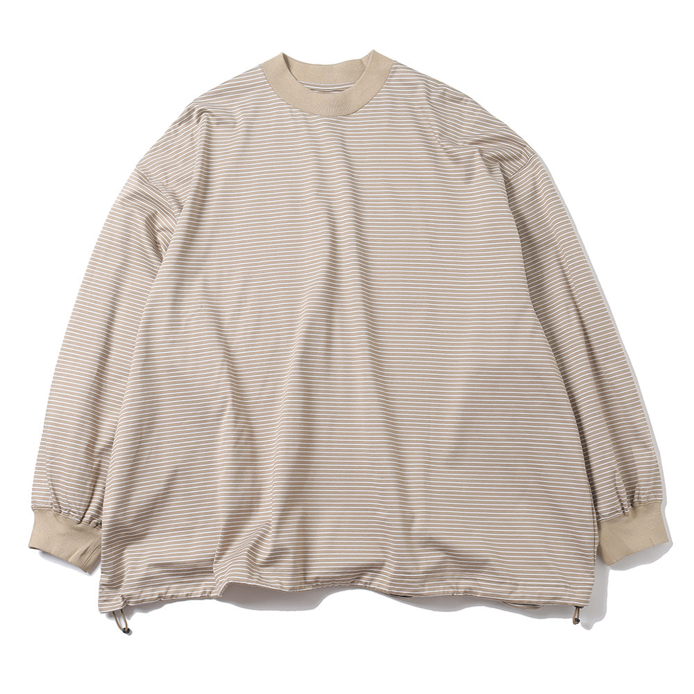 is-ness BALLOON LONG T SHIRT Border