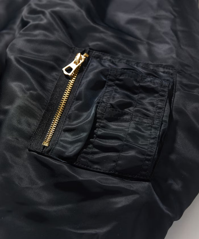 CAHLUMN Magazine Pocket Nylon Twill Flight Jacket “MA-1”