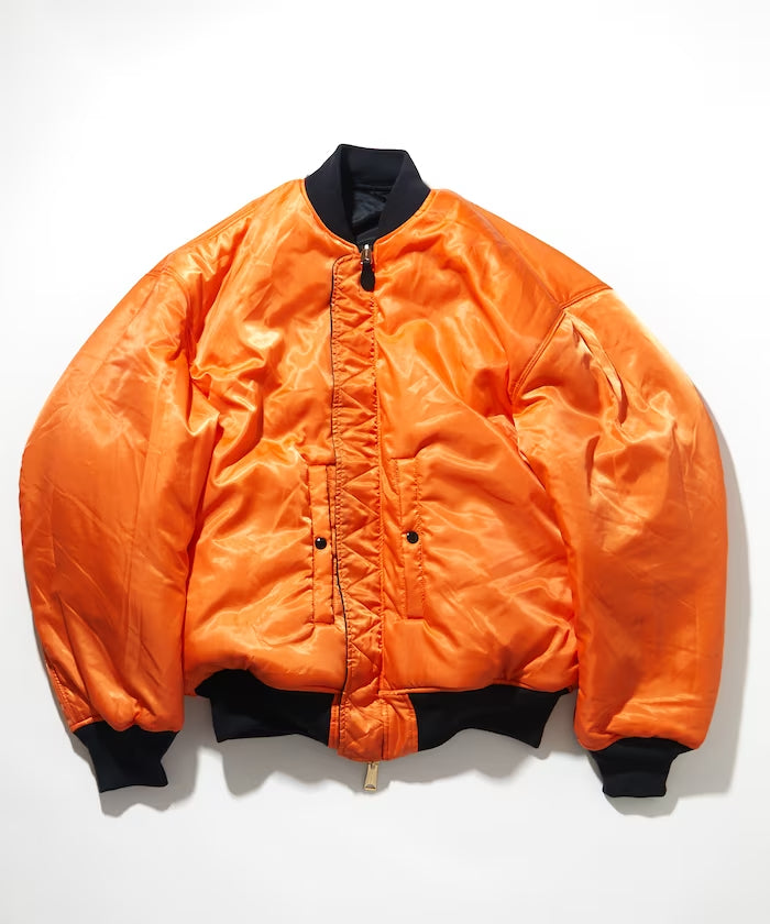 CAHLUMN Magazine Pocket Nylon Twill Flight Jacket “MA-1”