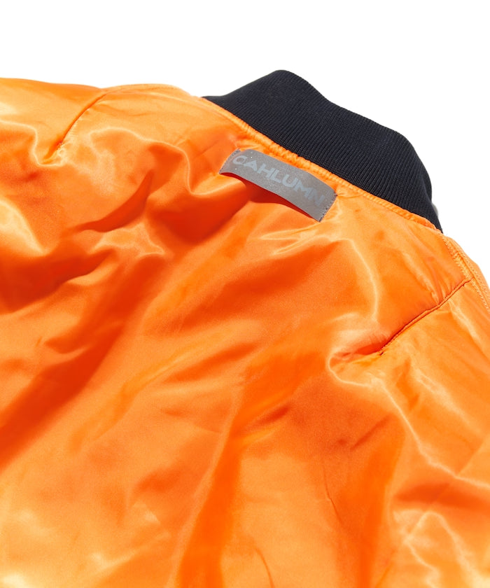 CAHLUMN Magazine Pocket Nylon Twill Flight Jacket “MA-1”