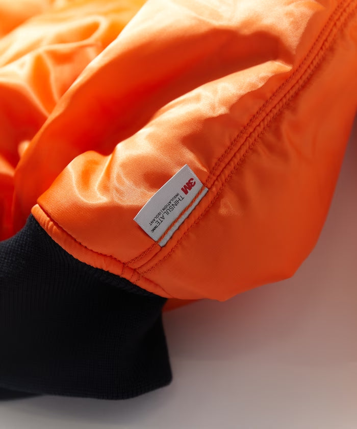 CAHLUMN Magazine Pocket Nylon Twill Flight Jacket “MA-1”
