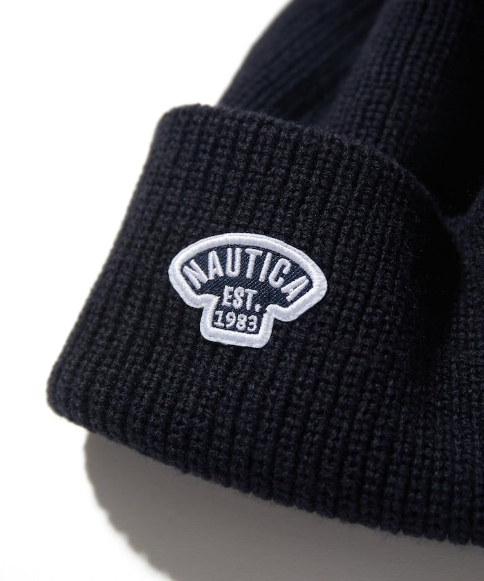 NAUTICA JAPAN Small Patch Logo Knit Beanie