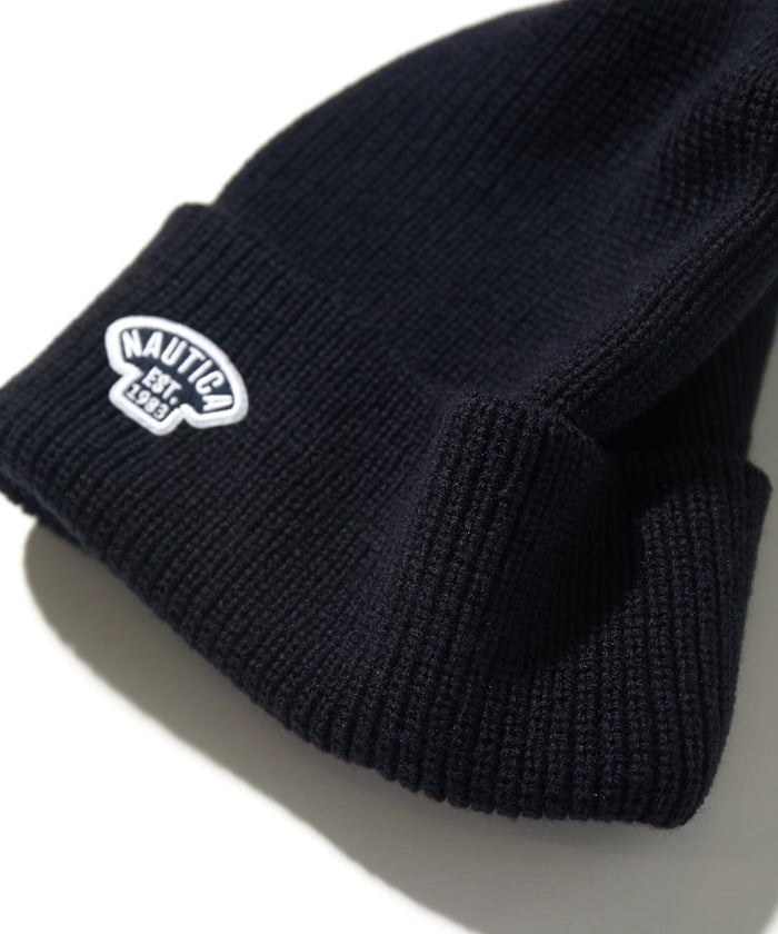 NAUTICA JAPAN Small Patch Logo Knit Beanie
