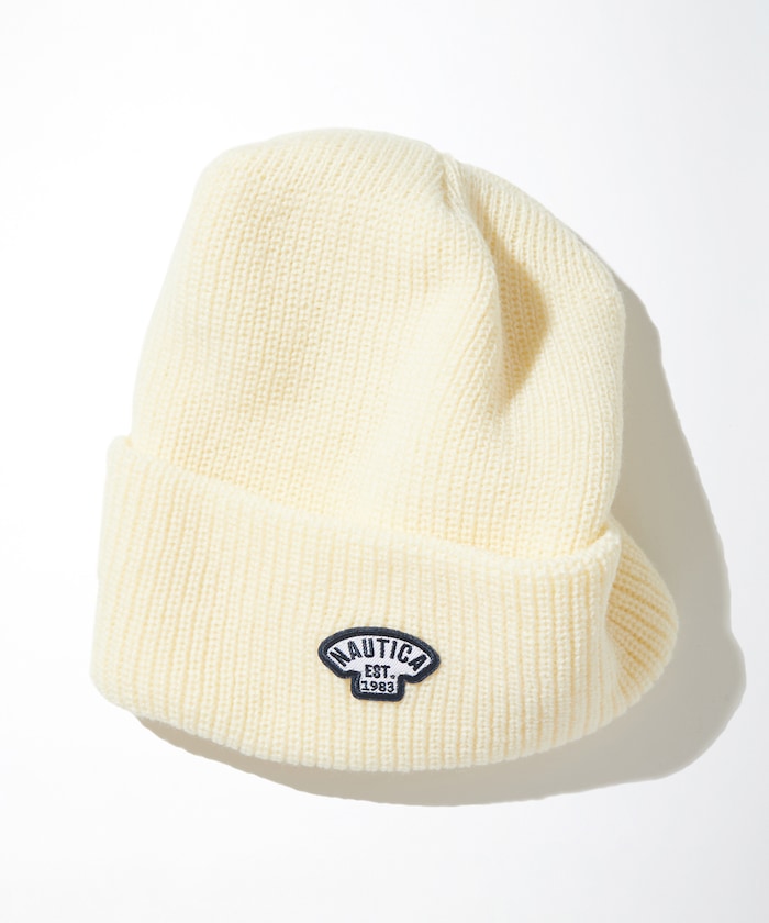NAUTICA JAPAN Small Patch Logo Knit Beanie