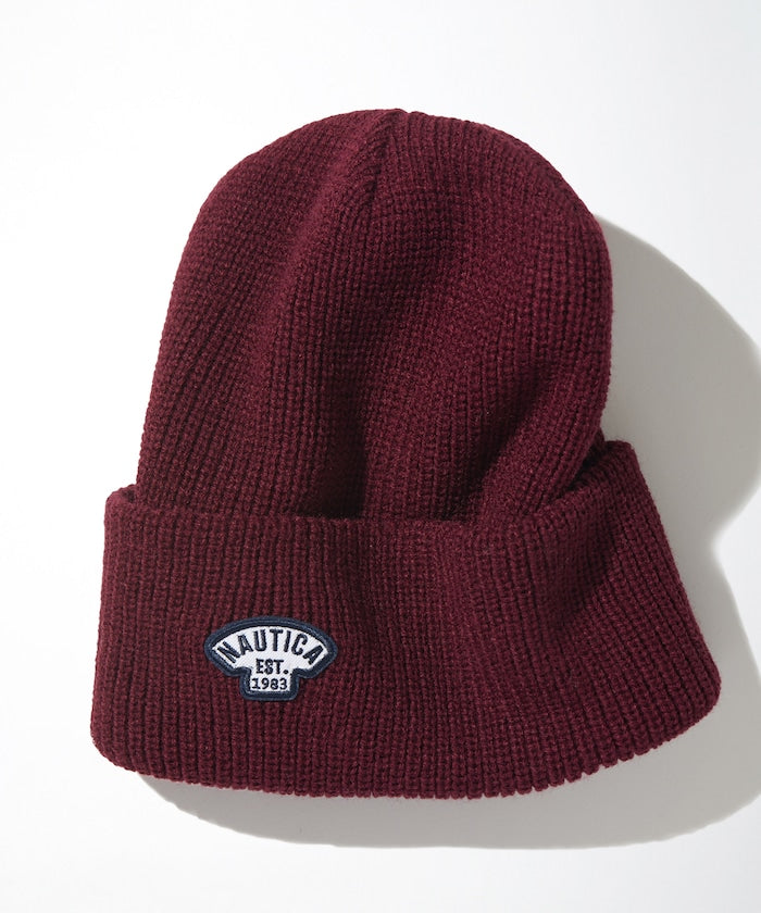 NAUTICA JAPAN Small Patch Logo Knit Beanie