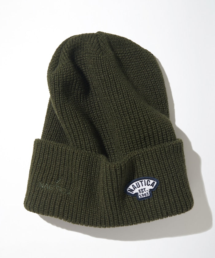 NAUTICA JAPAN Small Patch Logo Knit Beanie