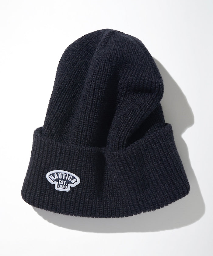 NAUTICA JAPAN Small Patch Logo Knit Beanie