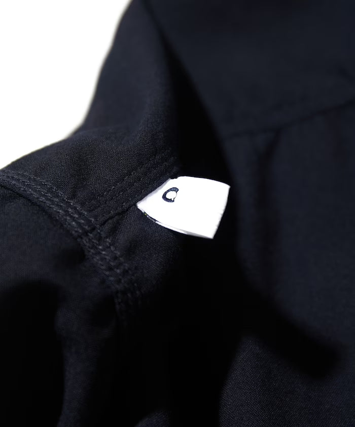 CAHLUMN Saxony Chain Stitch Open Collar Shirt