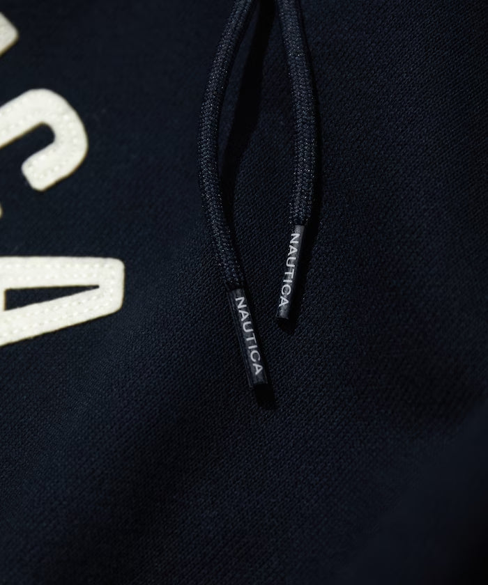 NAUTICA JAPAN Felt Patch Arch Logo Sweat Hoodie