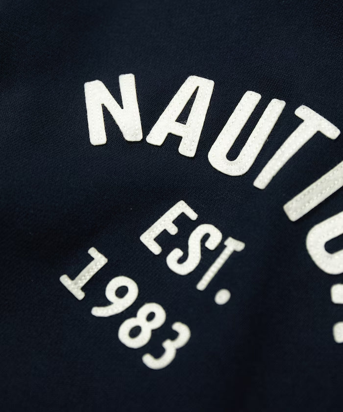 NAUTICA JAPAN Felt Patch Arch Logo Sweat Hoodie