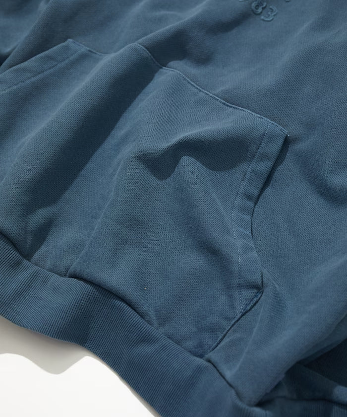 NAUTICA JAPAN Pigment Dyed Felt Patch Arch Logo Sweat Hoodie