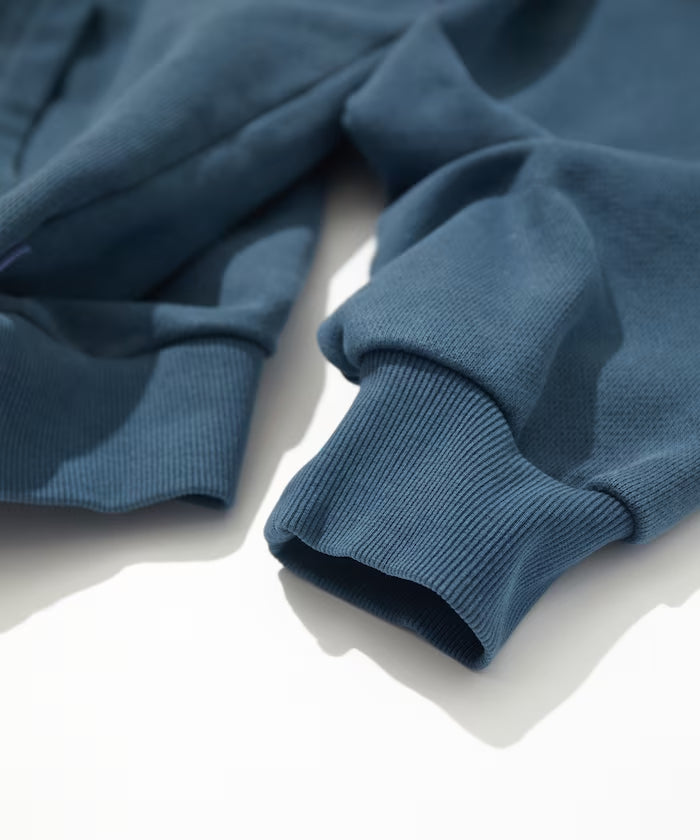 NAUTICA JAPAN Pigment Dyed Felt Patch Arch Logo Sweat Hoodie