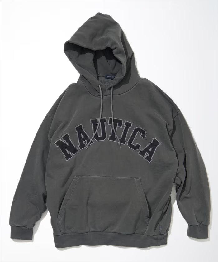 NAUTICA JAPAN Pigment Dyed Arch Logo Sweat Hoodie