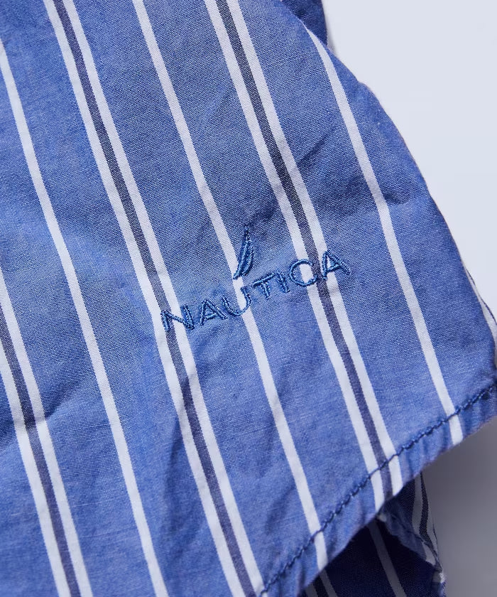 NAUTICA JAPAN Faded L/S Shirt (Broadcloth Stripes)