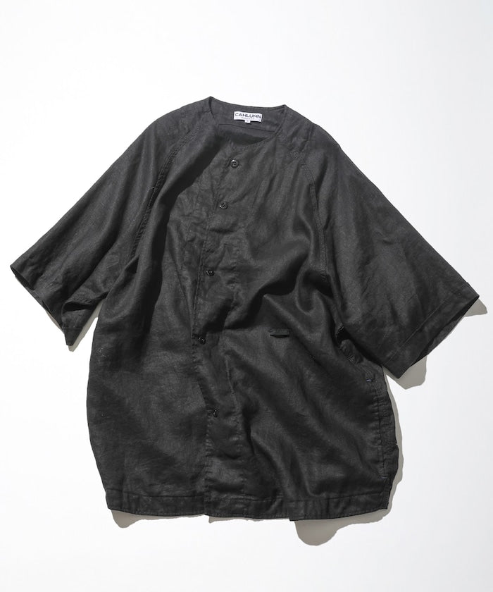 CAHLUMN Linen Baseball Shirt