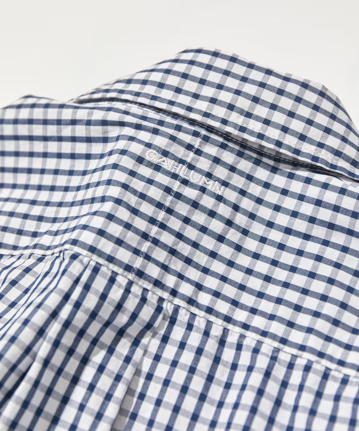 CAHLUMN Magazine Pocket Broad Shirt (Gingham)