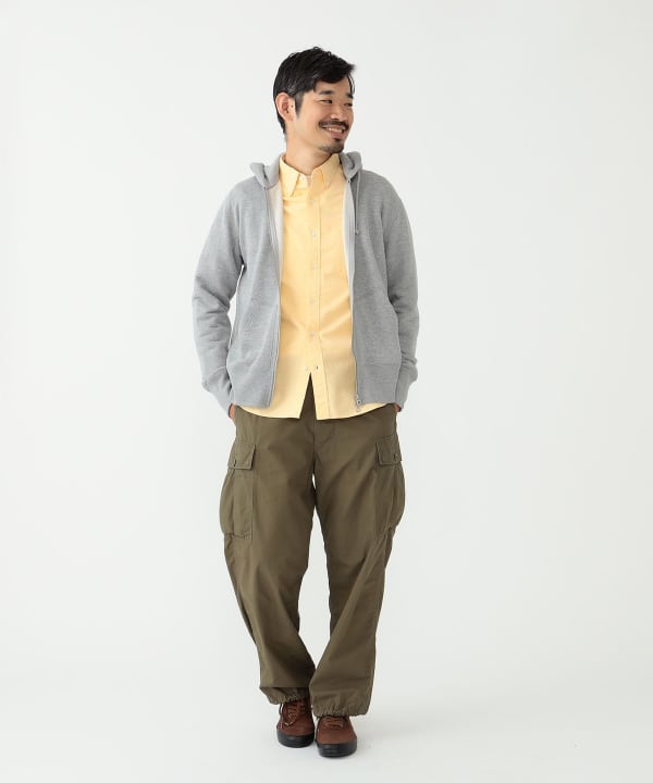 BEAMS PLUS x LOOPWHEELER Slim Zip Sweat Hoody