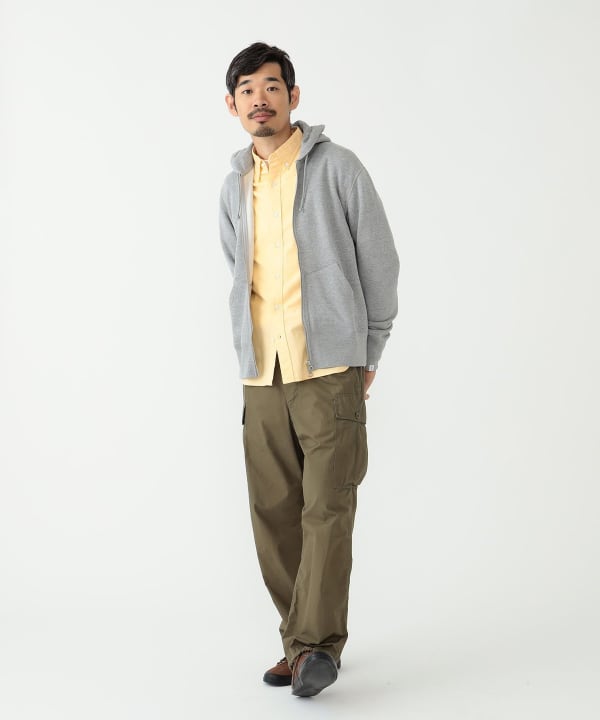 BEAMS PLUS x LOOPWHEELER Slim Zip Sweat Hoody