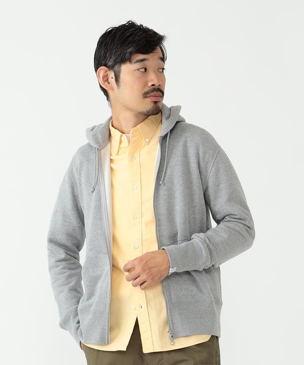BEAMS PLUS x LOOPWHEELER Slim Zip Sweat Hoody