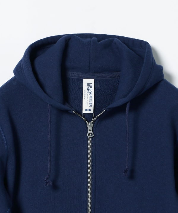 BEAMS PLUS x LOOPWHEELER Slim Zip Sweat Hoody