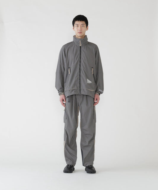 and wander x Brompton reflective rip hoodie