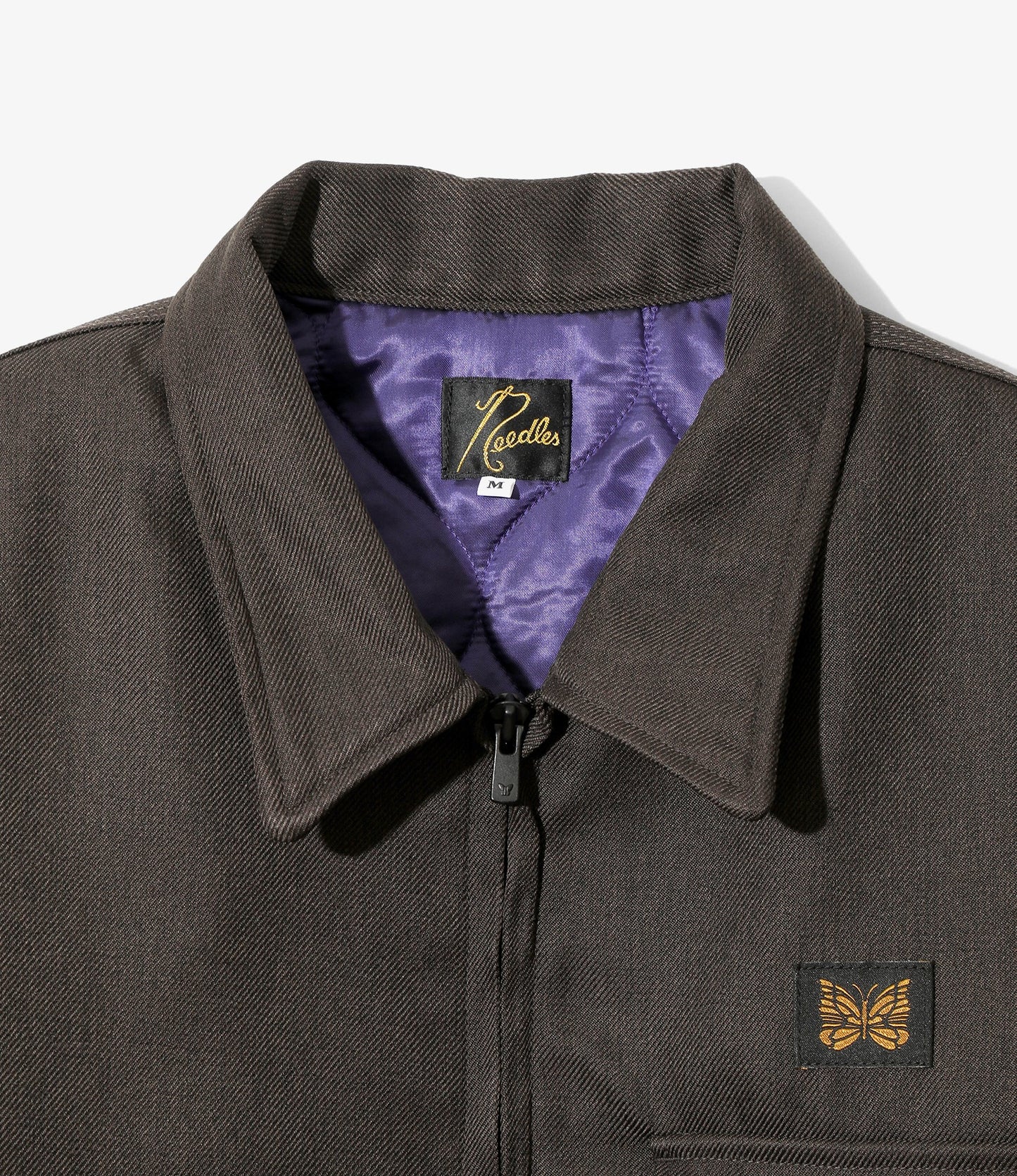 Needles Railroad Zip Jacket - Melange Double Cloth
