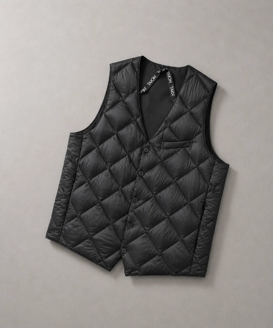 TAION City Line Reversible Single-Button Down Vest