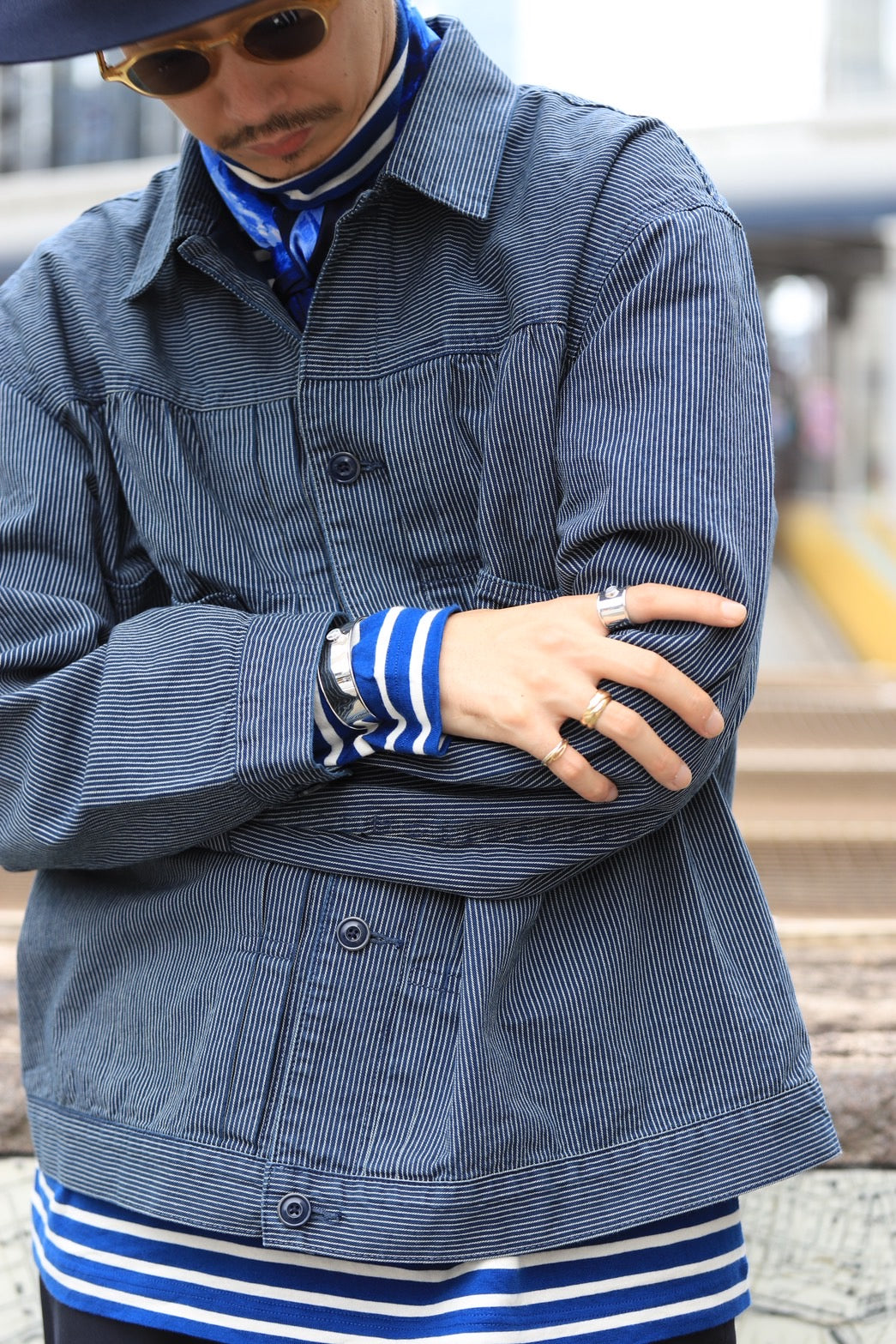 Porter Classic FRENCH HICKORY SHORT JACKET