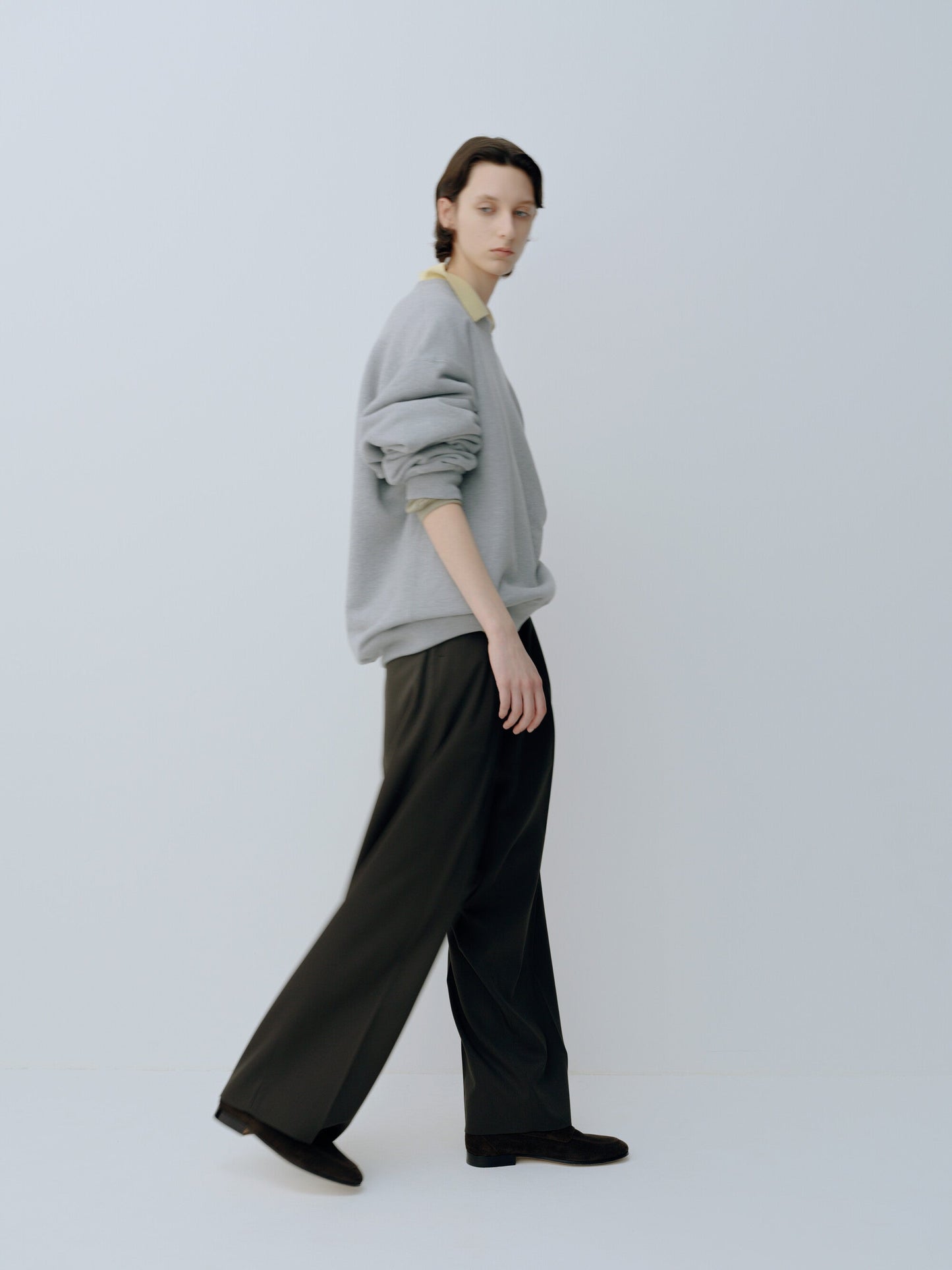 ssstein LONG WIDE TROUSERS