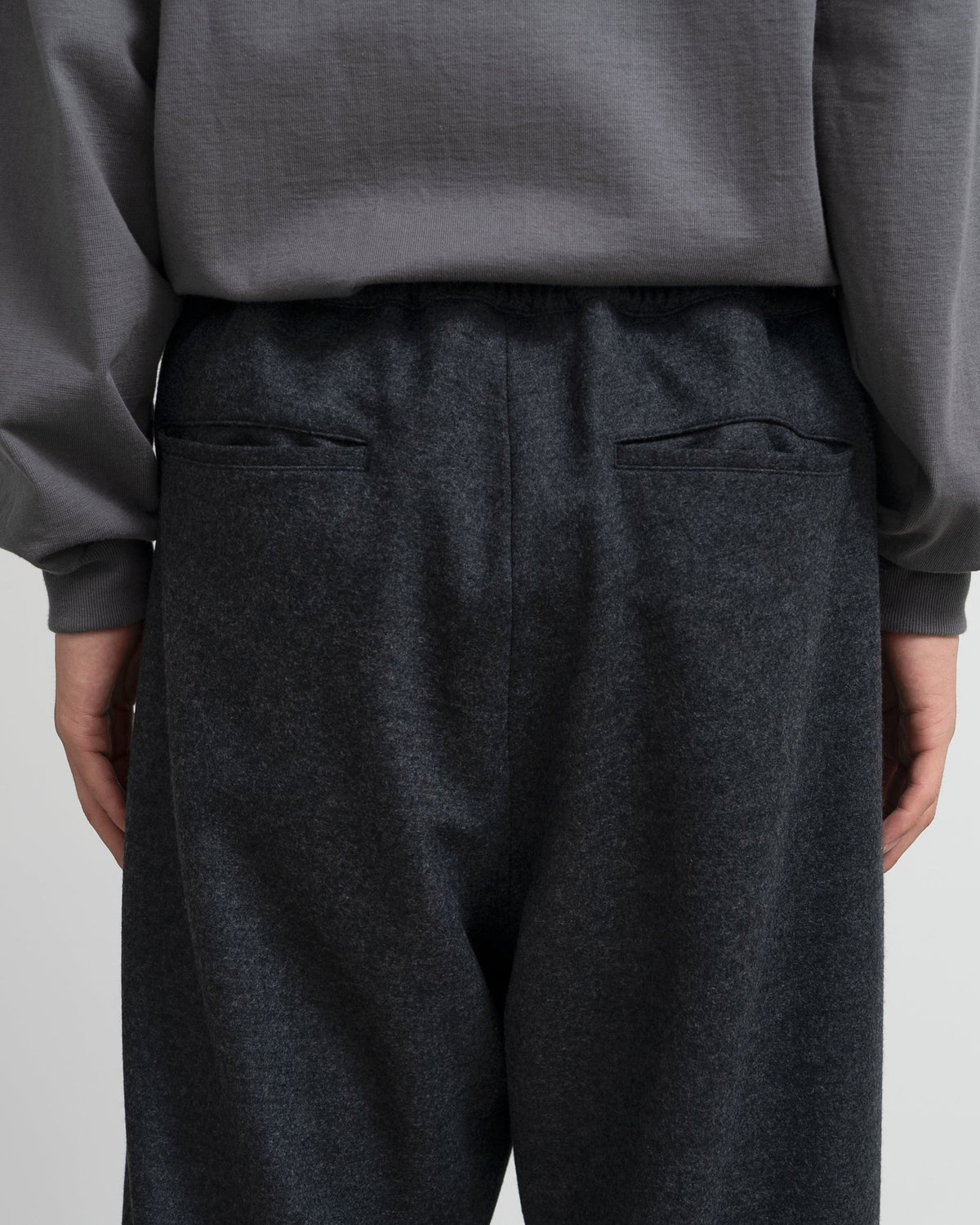 Graphpaper Wool Smooth Flannel Easy Wide Pants