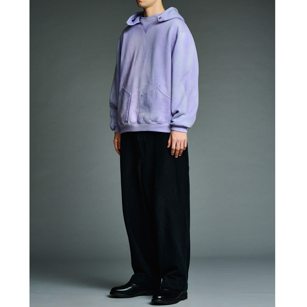 A.PRESSE Vintage Attached Snap Hood Sweat Parka