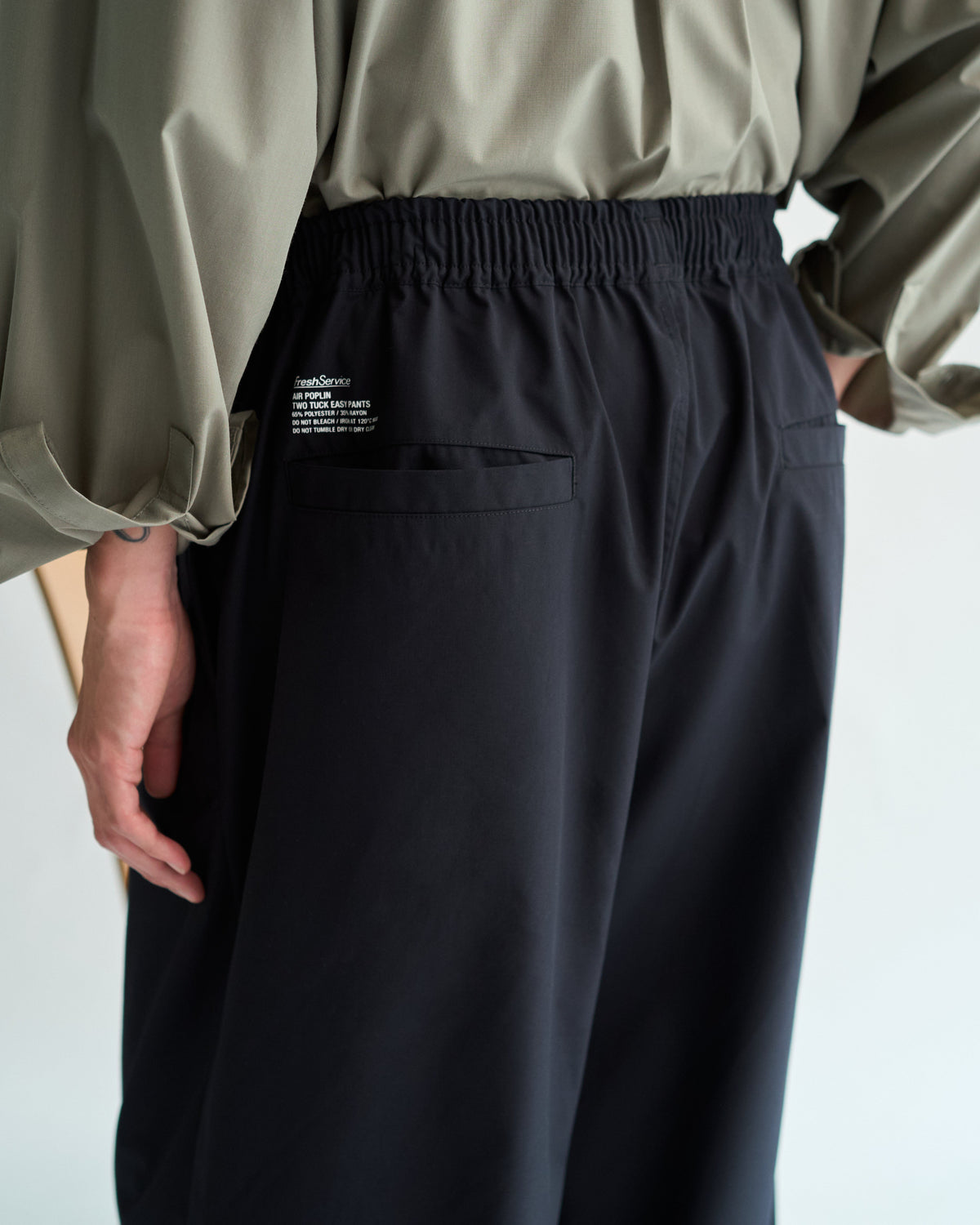 FreshService AIR POPLIN TWO TUCK EASY PANTS