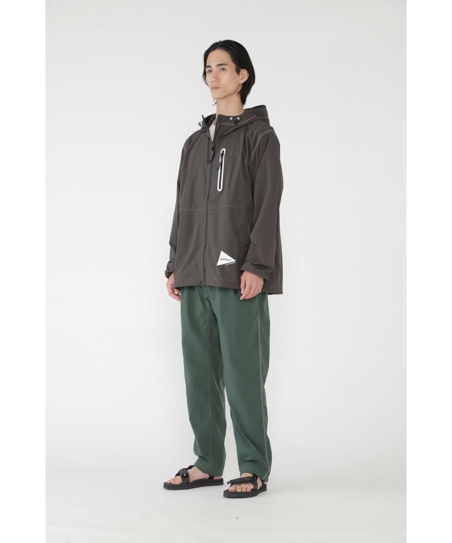 GRAMICCI × and wander brushed nylon jacket