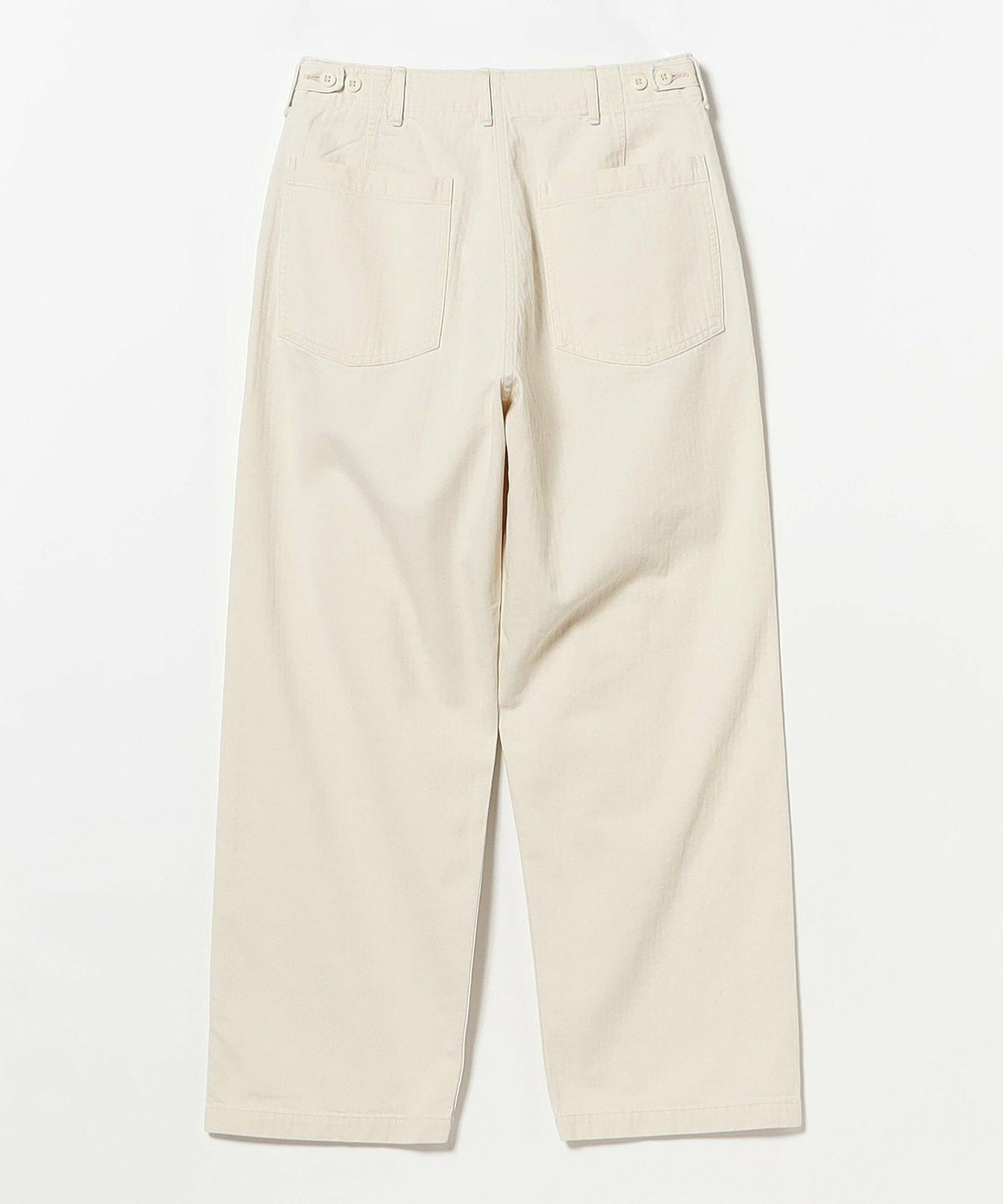 orSlow HERRINGBONE SUMMER FATIGUE PANTS Ecru