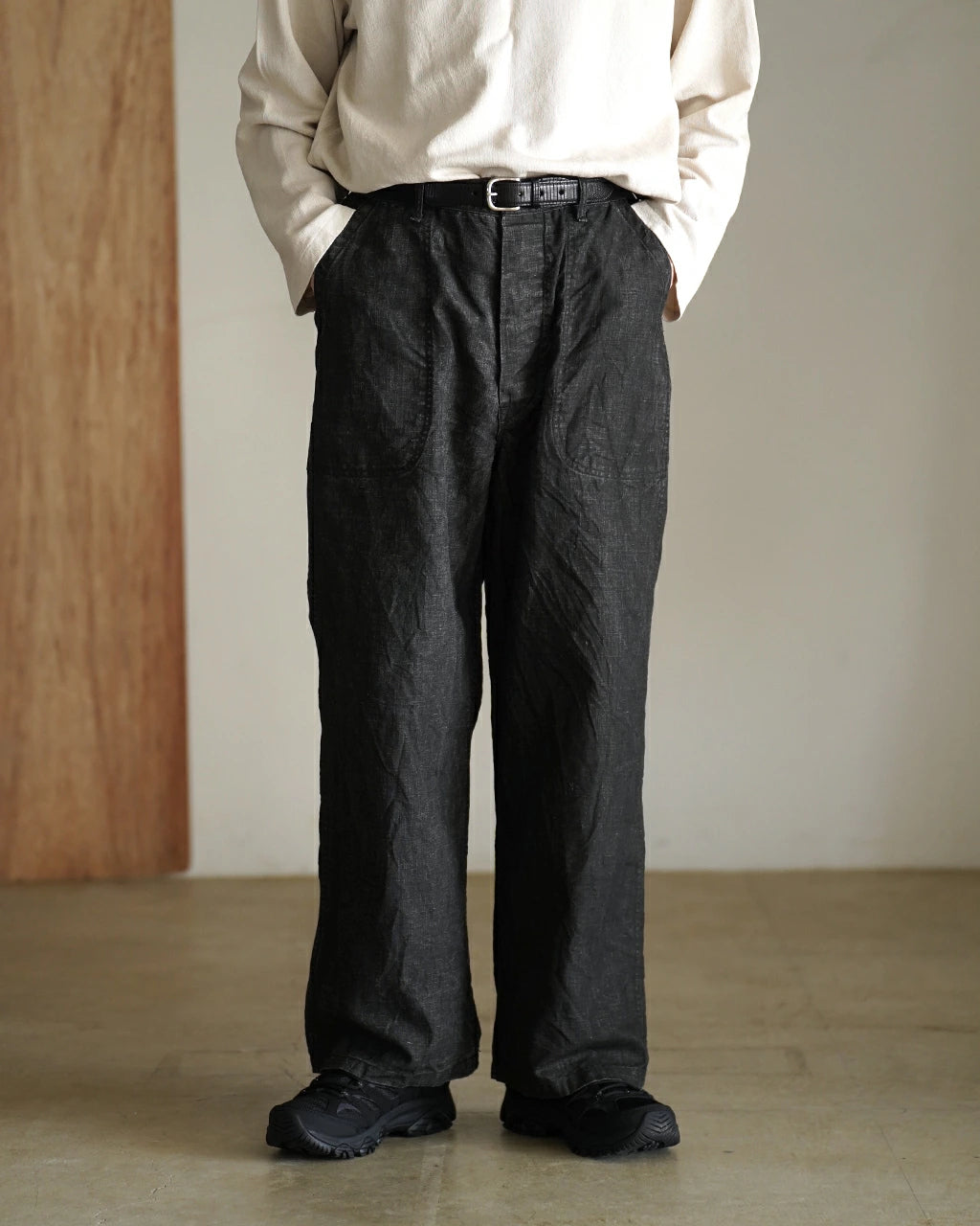 新品　SOOR PLOOM Otto Trousers 10 リネン　パンツ orSlow WWII 40'S NAVY SUMI COATED LINEN UTILITY TROUSERS