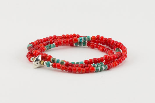 SunKu 39 White Heart Mix Necklace & Bracelet SK-088