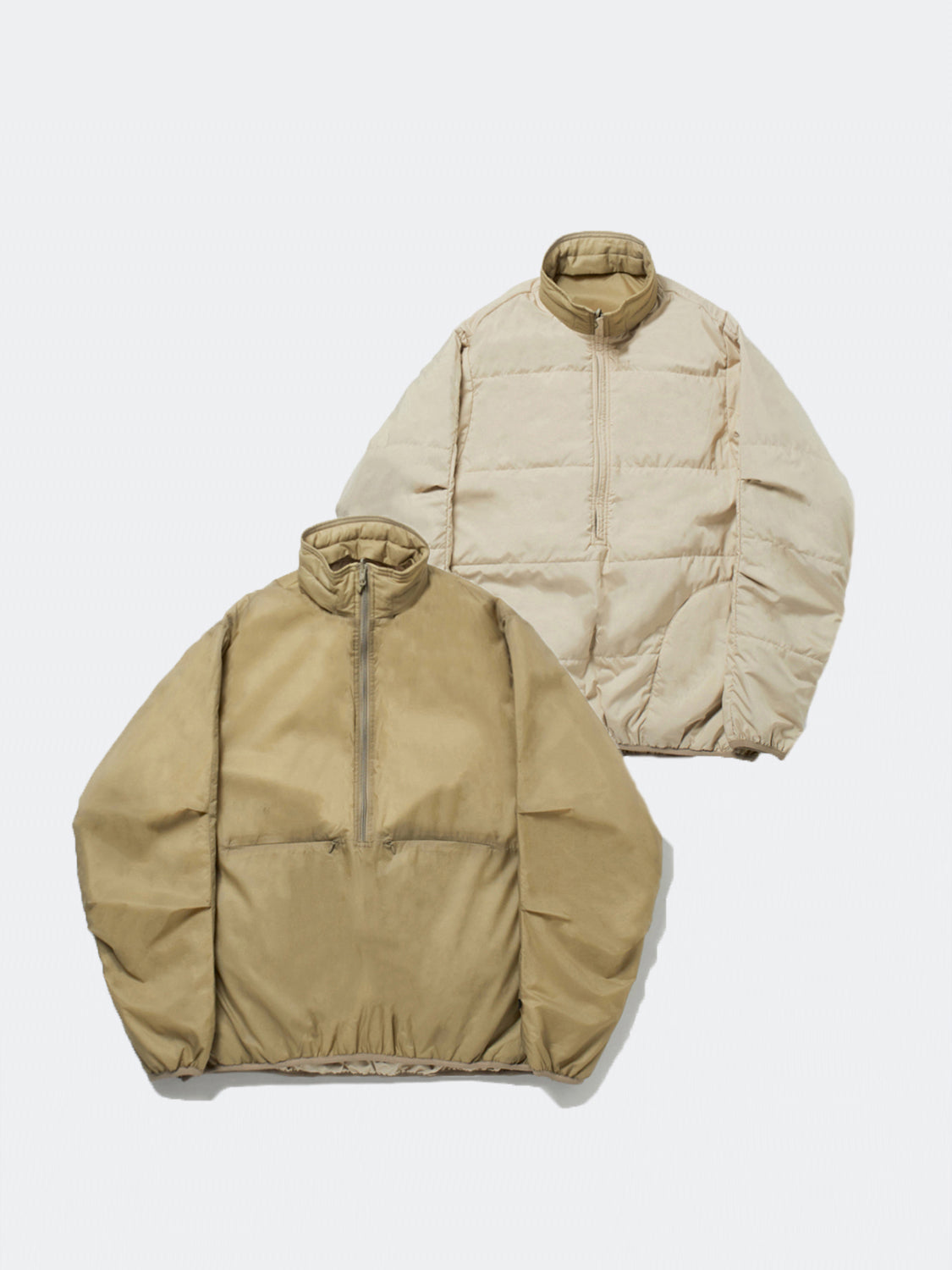 TECH REVERSIBLE PULLOVER PUFF JACKET-