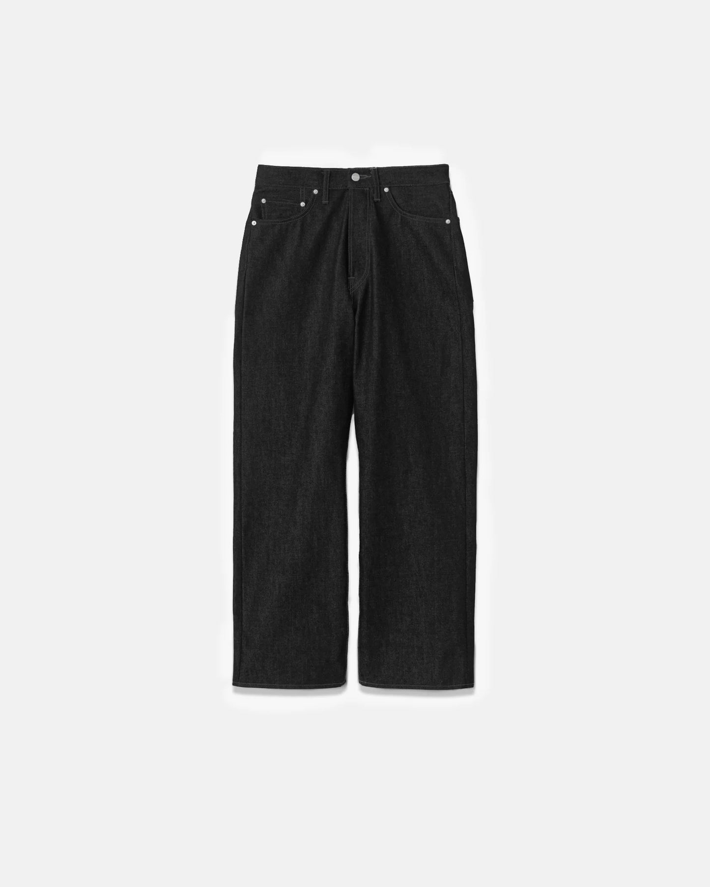 Graphpaper Selvage Denim Five Pocket Wide Straight Pants - RIGID