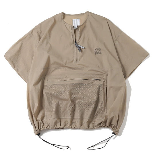 STRIPES FOR CREATIVE HALF ZIP NYLON SHIRT