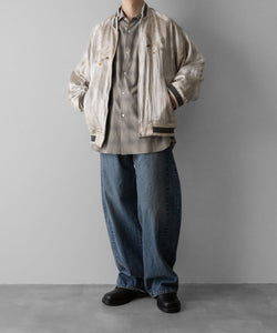 ssstein VINTAGE SATIN / VELVET REVERSIBLE ZIP JACKET