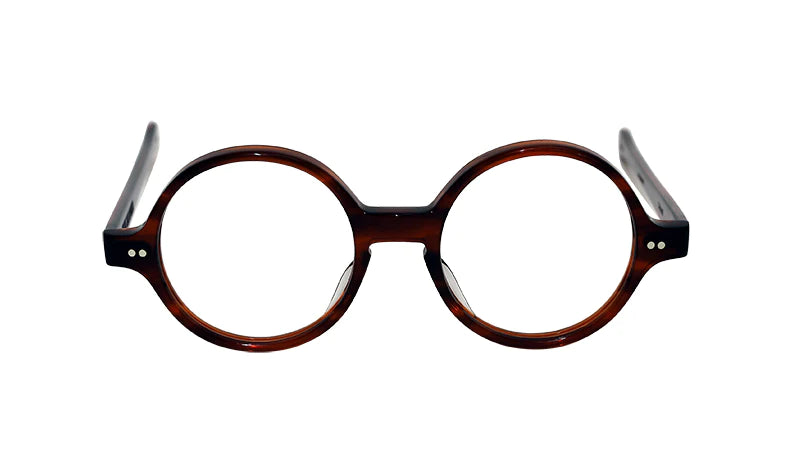 JULIUS TART OPTICAL T-ROUND Eyeglass Frame Amber