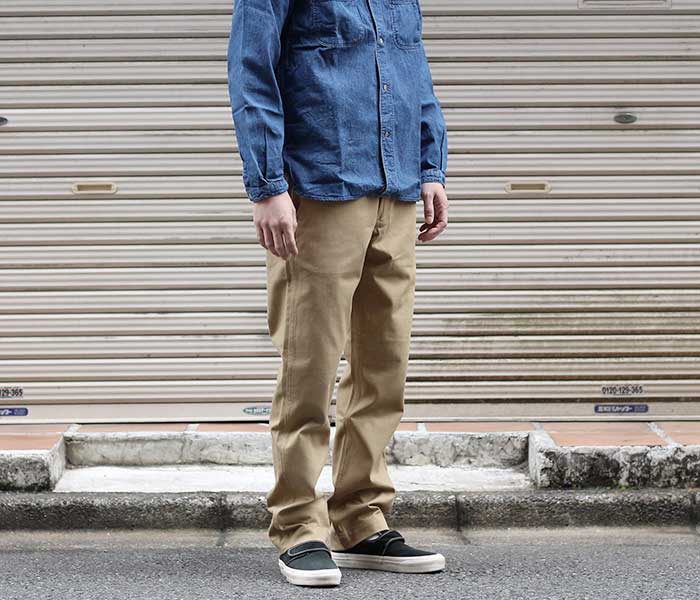orSlow SLIM FIT ARMY TROUSERS CHINO (Khaki)