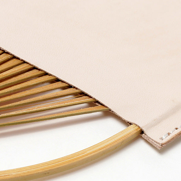 Hender Scheme UCHIWA COW LEATHER FAN
