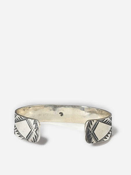 LARRY SMITH EAGLE HEAD BRACELET -18K GOLD ACCENT×RUG PATTERN-