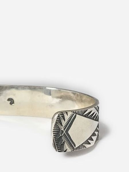 LARRY SMITH EAGLE HEAD BRACELET -18K GOLD ACCENT×RUG PATTERN-