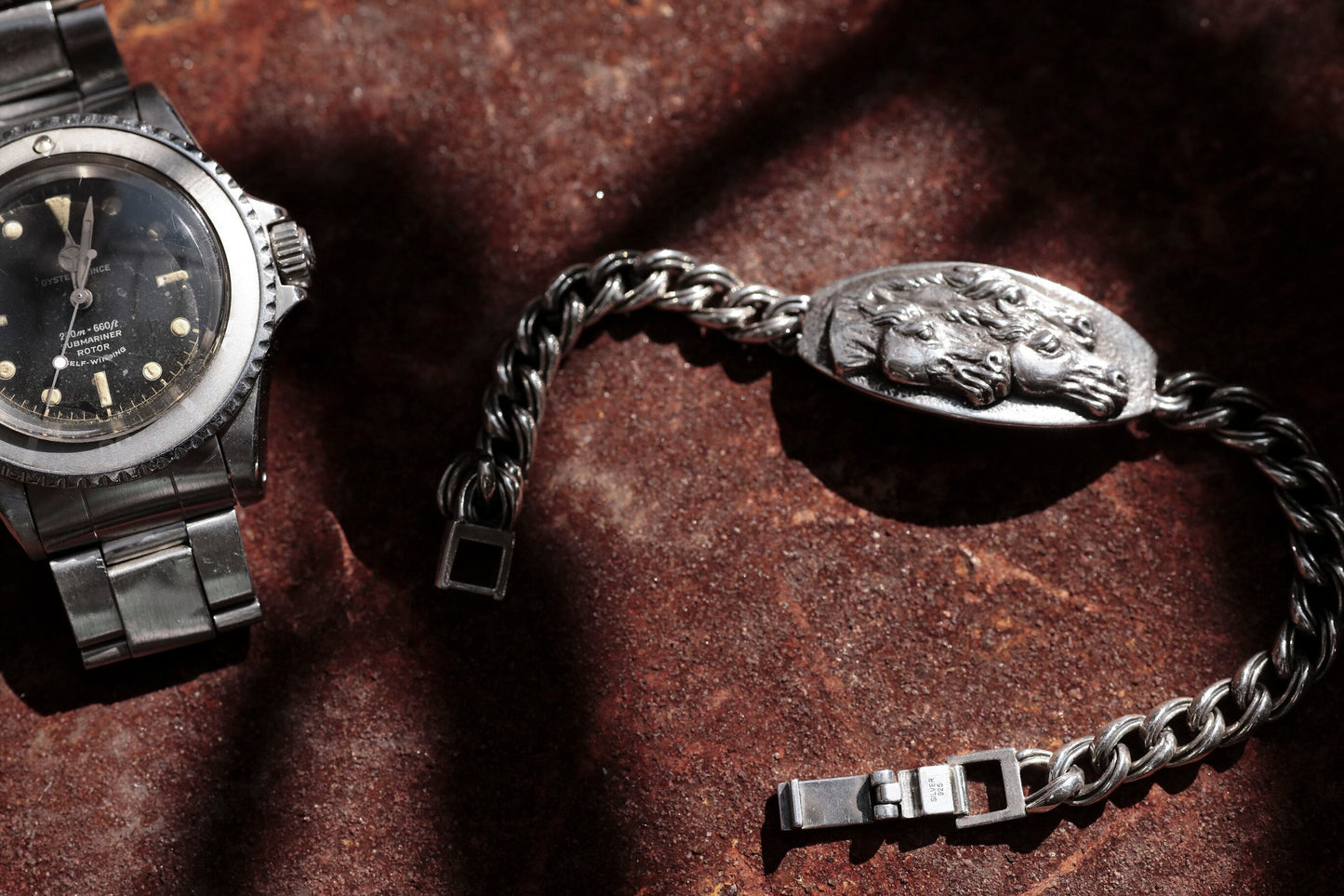 Peanuts&Co horse plate bracelet silver