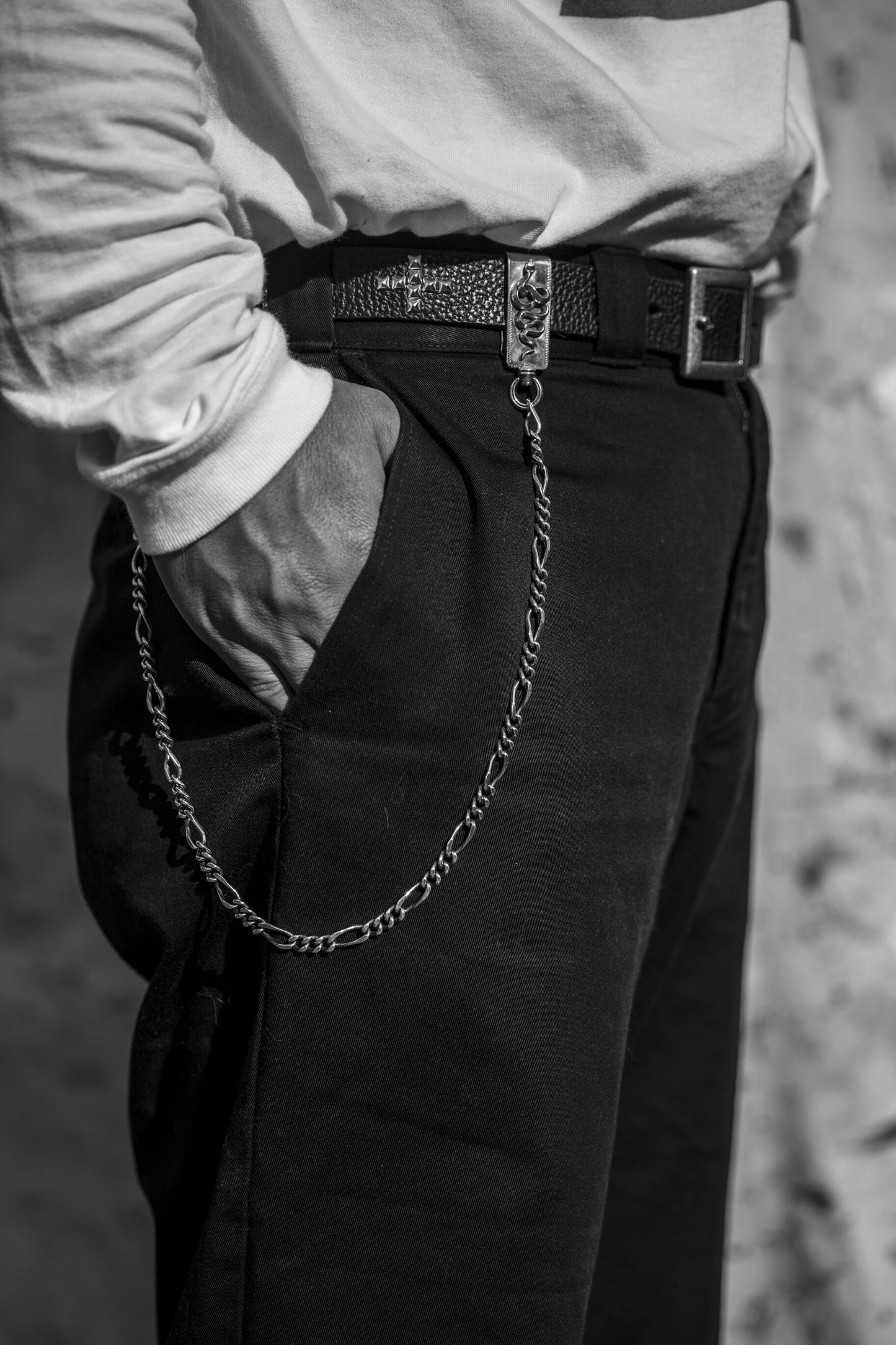 Peanuts&Co snake clip type walletchain silver