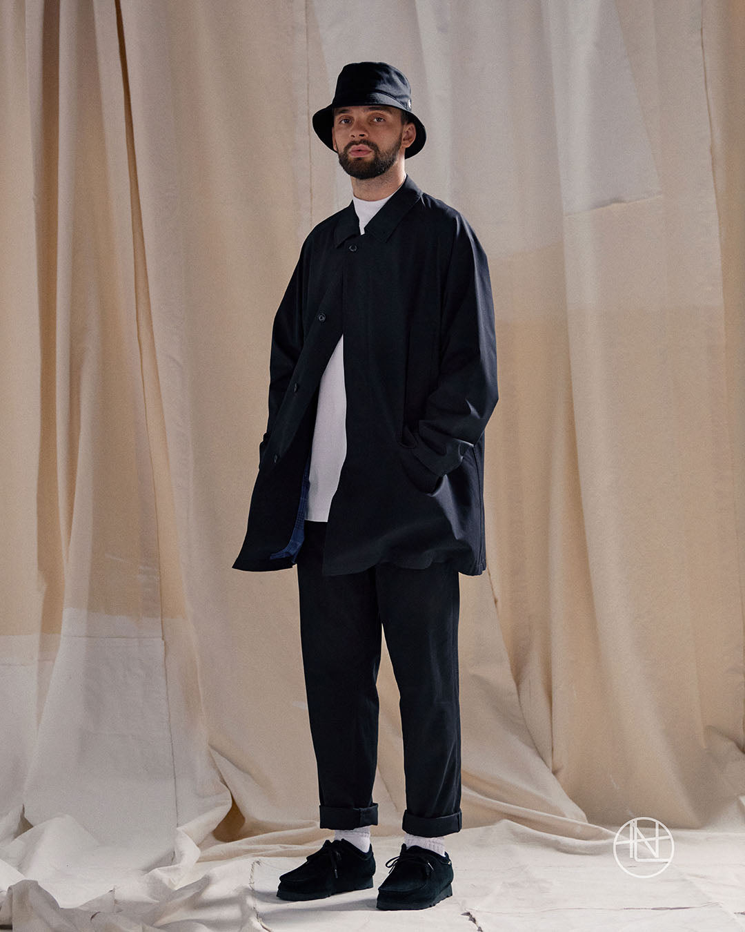 nanamica L/S Mock Neck Tee